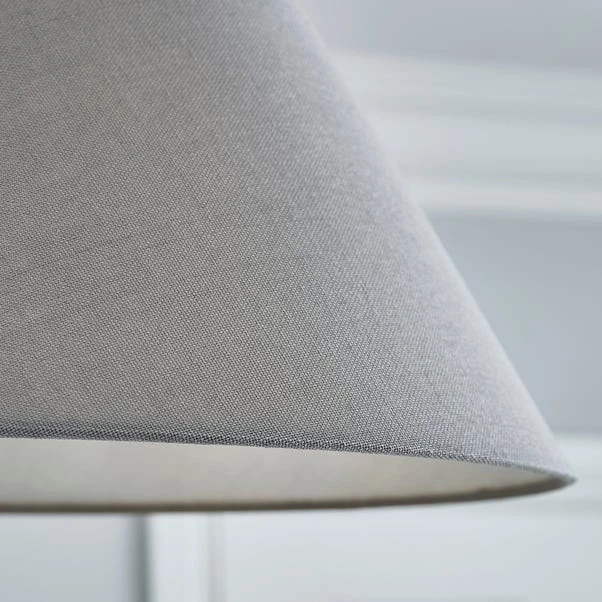 Dunelm Luna Conical Grey Shade 35cm 3 Dunelm Luna Conical Grey Shade 35cm - Image 3