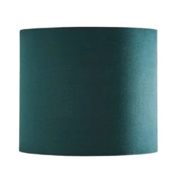 Dunelm Ava Bottle Green Drum Shade 20cm -Home Lighting 30755336 alt05