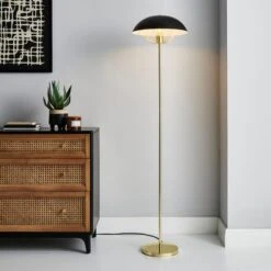 Dunelm Emzo Black Floor Lamp