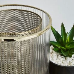 Dunelm Kruze Glass Table Lamp -Home Lighting 30755682 alt02