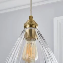Churchgate Allexton Glass Ceiling Fitting -Home Lighting 30755693 alt02
