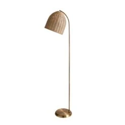 Churchgate Cotes Rattan Floor Lamp -Home Lighting 30755696 alt05
