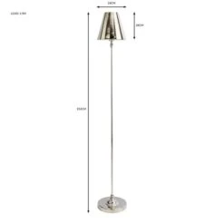 Dorma Bedford Polished Nickel Floor Lamp -Home Lighting 30755699 alt07