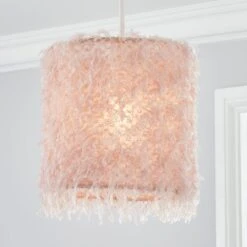 Dunelm Suzu Pink Easy Fit Pendant