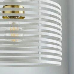 Dunelm Kiel White Easy Fit Pendant -Home Lighting 30755718 alt02