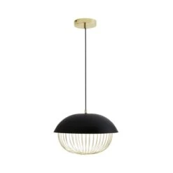 Dunelm Emzo Black Ceiling Fitting 35cm -Home Lighting 30755731 alt05
