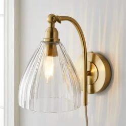 Churchgate Allexton Fluted Glass Wall Light