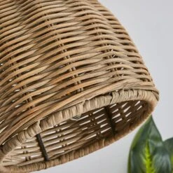 Churchgate Cotes Rattan Plug In Wall Light -Home Lighting 30755741 alt02