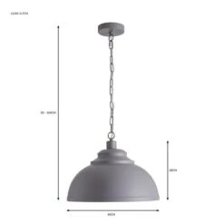 Dunelm Galley Ceiling Fitting 40cm -Home Lighting 30755746 alt07