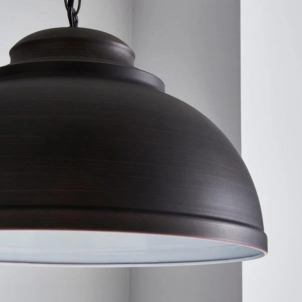 Dunelm Galley Antique Bronze Ceiling Fitting 40cm 3 Dunelm Galley Antique Bronze Ceiling Fitting 40cm - Image 3