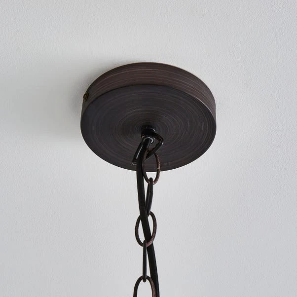 Dunelm Galley Antique Bronze Ceiling Fitting 40cm 4 Dunelm Galley Antique Bronze Ceiling Fitting 40cm - Image 4