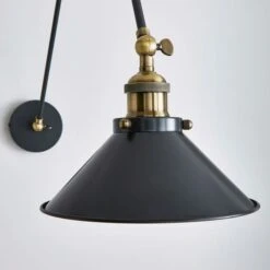 Dunelm Logan Grey Arm Ceiling And Wall Light -Home Lighting 30755758 alt02