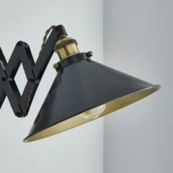 Dunelm Logan Extendable Plug In Grey Wall Light -Home Lighting 30755759 alt02