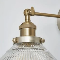 Dunelm Logan Glass Plug In Easy Fit Wall Light -Home Lighting 30755761 alt02