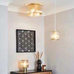 Dunelm Kruze Glass Flush Fitting 11 Dunelm Kruze Glass Flush Fitting -Home Lighting 30755765 alt06