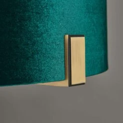 Vogue Lighting Vogue Balaton 1 Light Green Velvet Table Lamp -Home Lighting 30755828 alt02