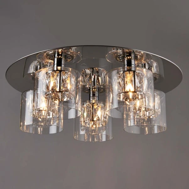 Vogue Lighting Vogue Armoury 5 Light Flush Ceiling Fitting 2 Vogue Lighting Vogue Armoury 5 Light Flush Ceiling Fitting - Image 2