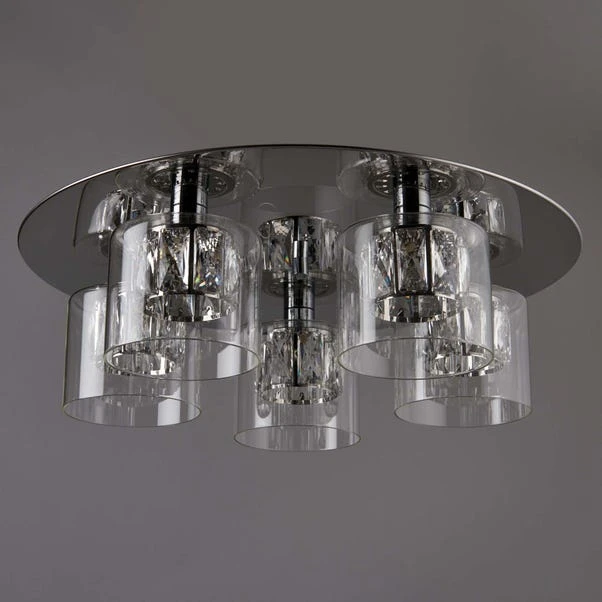 Vogue Lighting Vogue Armoury 5 Light Flush Ceiling Fitting 3 Vogue Lighting Vogue Armoury 5 Light Flush Ceiling Fitting - Image 3