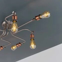 Vogue Lighting Vogue Eastville 8 Light Semi Flush Ceiling Fitting -Home Lighting 30755848 alt03