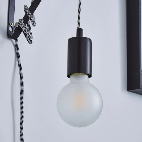 Dunelm Bradford Plug In Flex Set Twin Pack Matt Black 4 Dunelm Bradford Plug In Flex Set Twin Pack Matt Black - Image 4