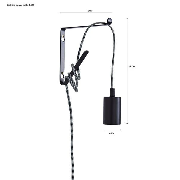 Dunelm Bradford Plug In Flex Set Twin Pack Matt Black 6 Dunelm Bradford Plug In Flex Set Twin Pack Matt Black - Image 6