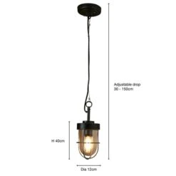 Dunelm Marine Industrial Ceiling Fitting 9 Dunelm Marine Industrial Ceiling Fitting -Home Lighting 30763140 alt06