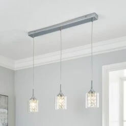 Dunelm Frankie 3 Light Bar Ceiling Fitting