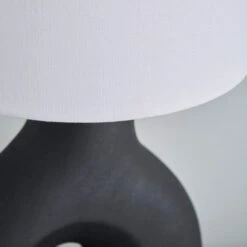 Dunelm Dinah Sculptural Black Table Lamp 8 Dunelm Dinah Sculptural Black Table Lamp -Home Lighting 30763290 alt03