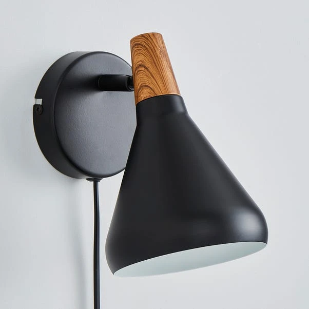 Elements Wolston Plug In Wall Light 2 Elements Wolston Plug In Wall Light - Image 2