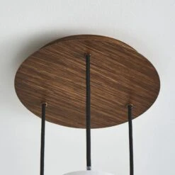 Dunelm Tien Walnut 3 Light Cluster Ceiling Fitting -Home Lighting 30766177 alt03