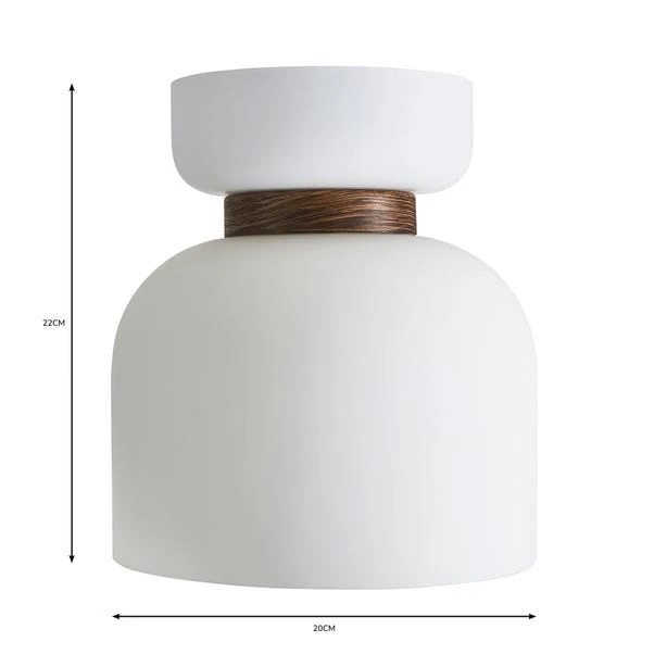 Dunelm Tien Walnut Easyfit Pendant 5 Dunelm Tien Walnut Easyfit Pendant - Image 5