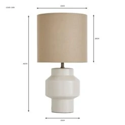 Dunelm Montreal 42cm Table Lamp -Home Lighting 30766243 alt07