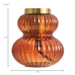 Dunelm Nolan Ribbed Glass Table Lamp Base 9 Dunelm Nolan Ribbed Glass Table Lamp Base -Home Lighting 30766247 alt07