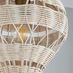 Dunelm Hot Air Balloon Rattan Easy Fit Pendant 8 Dunelm Hot Air Balloon Rattan Easy Fit Pendant -Home Lighting 30766260 alt02