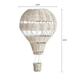 Dunelm Hot Air Balloon Rattan Easy Fit Pendant 11 Dunelm Hot Air Balloon Rattan Easy Fit Pendant -Home Lighting 30766260 alt07