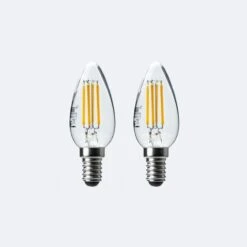 Status 5W Dimmable Filament SES Candle 2 Pack -Home Lighting 30767609 alt04