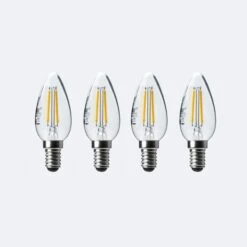 Status 2.5W Filament SES Candle Bulb 4 Pack -Home Lighting 30767633 alt04