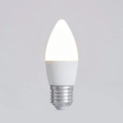 Status 5.5W Dimmable Pearl ES Candle 2 Pack