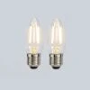 Status 2.5W Filament ES Candle Bulb 2 Pack