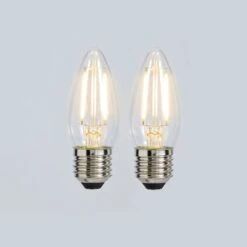 Status 2.5W Filament ES Candle Bulb 2 Pack