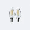 Status 4W Filament SES Candle Bulb 2 Pack
