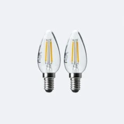 Status 4W Filament SES Candle Bulb 2 Pack