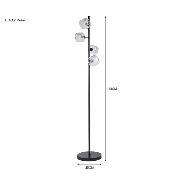 Elements Tollose 4 Light Floor Lamp 6 Elements Tollose 4 Light Floor Lamp - Image 6