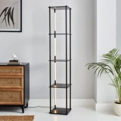 Dunelm Franklin Replaceable Integrated LED Shelved Floor Lamp