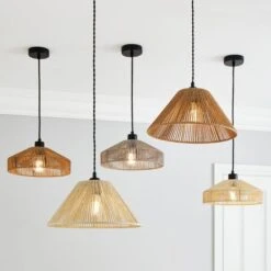 Dunelm Kabir Tapered String Pendant Shade -Home Lighting 30768629 alt09