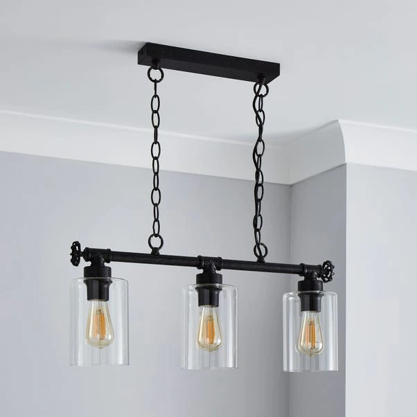 Dunelm Bates 3 Light Ceiling Fitting Industrial 2 Dunelm Bates 3 Light Ceiling Fitting Industrial - Image 2