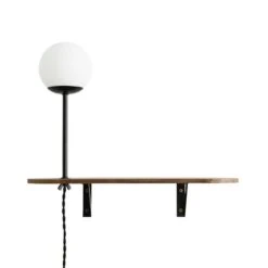 Elements Visby Shelf Wall Light Walnut -Home Lighting 30768647 alt05