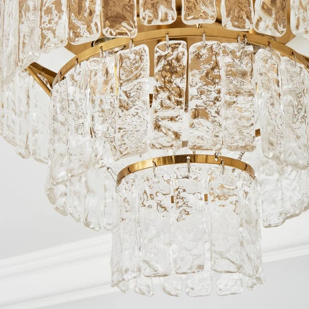 Dunelm Mankai Textured Glass Flush Ceiling Fitting 3 Dunelm Mankai Textured Glass Flush Ceiling Fitting - Image 3