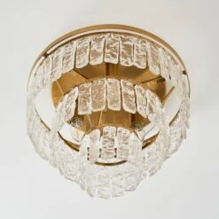 Dunelm Mankai Textured Glass Flush Ceiling Fitting 9 Dunelm Mankai Textured Glass Flush Ceiling Fitting -Home Lighting 30769296 alt03
