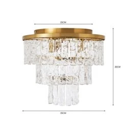 Dunelm Mankai Textured Glass Flush Ceiling Fitting 11 Dunelm Mankai Textured Glass Flush Ceiling Fitting -Home Lighting 30769296 alt07